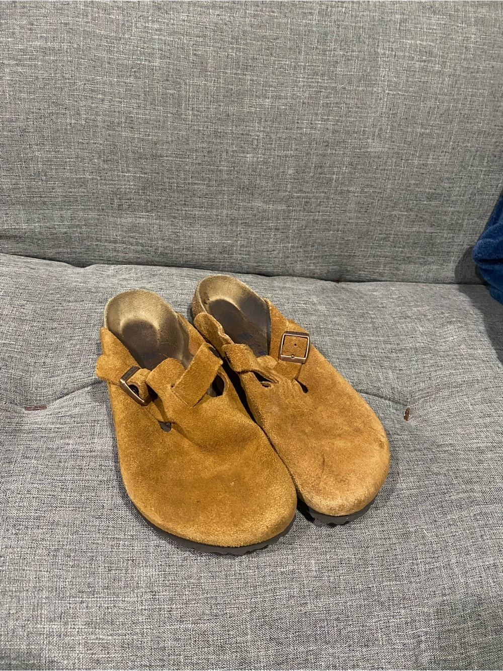 Birkenstock Boston Suede Clog - Tan